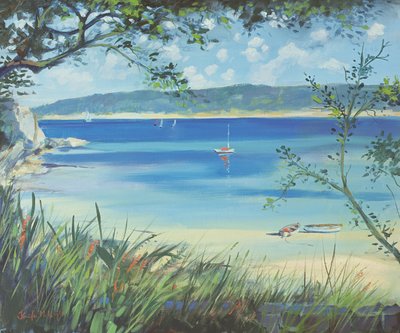 Salcombe, Southsands Beach, 2000 by Jennifer Wright